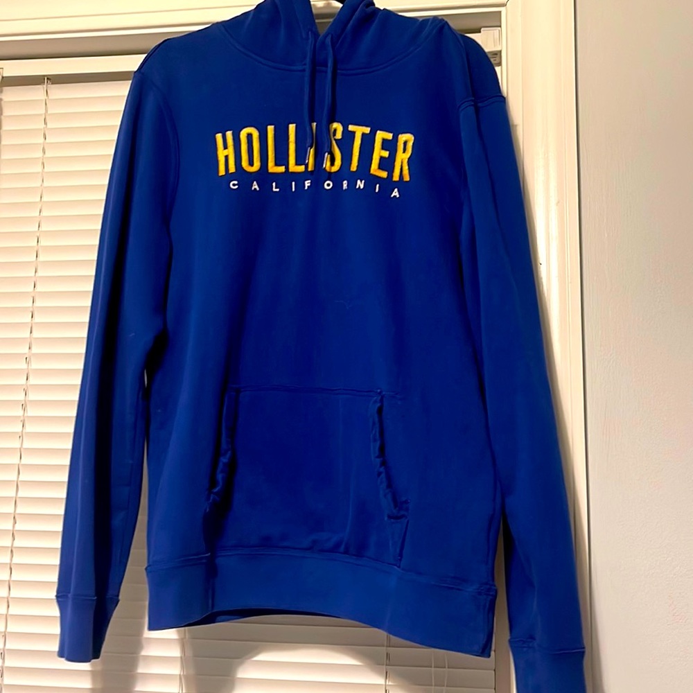 Large Hollister Hoodie Blue
